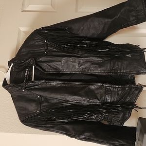 Leather coat